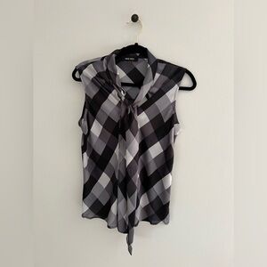 Women’s Nine West Tie Knot Sleeveless Blouse